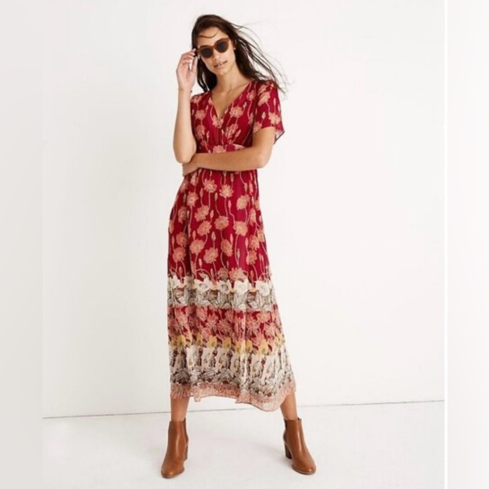 Madewell floral dress, like new!